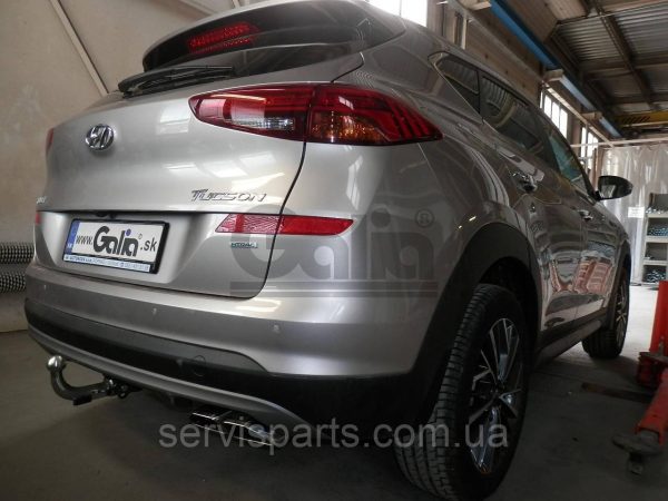 Оцинкований фаркоп на Hyundai Tucson III 2018-2021 без підрізання бампера