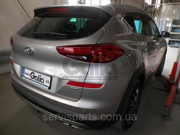 Оцинкований фаркоп на Hyundai Tucson III 2018-2021 без підрізання бампера Швидкознімний автомат на ручці - Зображення 3