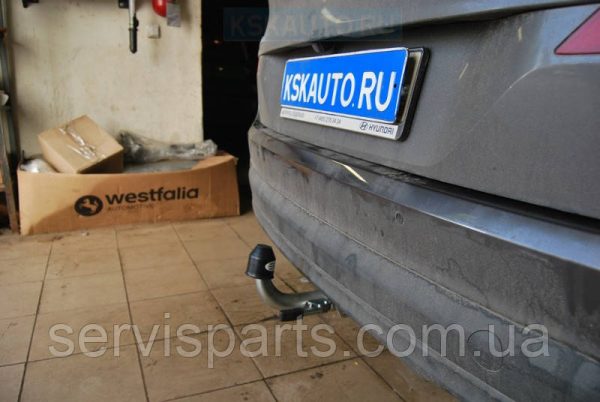 Оцинкований фаркоп на Hyundai Tucson III 2018-2021 без підрізання бампера Швидкознімний автомат на ручці - Зображення 6