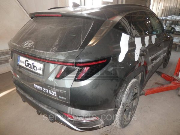 Оцинкований фаркоп на Hyundai Tucson IV 2021 - без підрізання бампера Швидкознімний автомат на ручці - Зображення 4