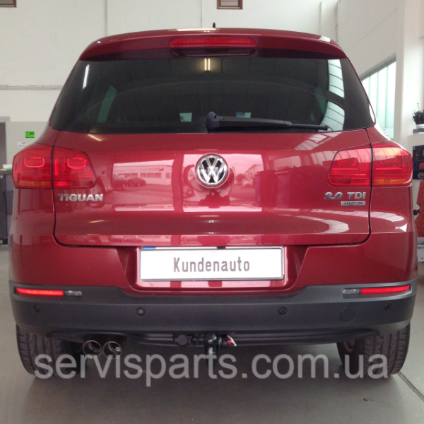 Фаркоп на Volkswagen Tiguan 2007-2016 швидкознімний на ключі. - Зображення 2
