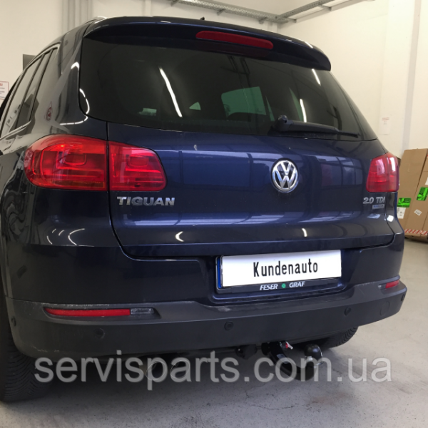 Фаркоп на Volkswagen Tiguan 2007-2016 швидкознімний на ключі. - Зображення 4