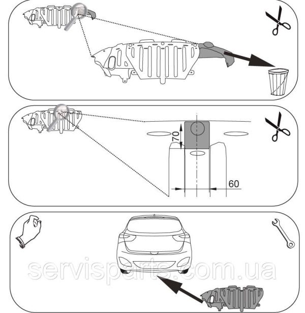 Польський фаркоп на Hyundai I30 hatchback 2012-2018 без підрізання бампера - Зображення 8