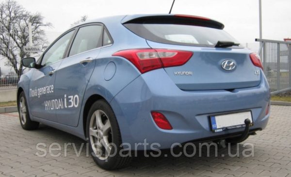 Український фаркоп на Hyundai I30 hatchback 2012-2018 без підрізування бампера