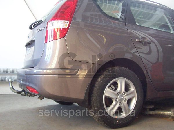 Оцинкований фаркоп на Hyundai I30 универсал 2006-2012 без демонтажу бампера Швидкознімний автомат на ручці - Зображення 2