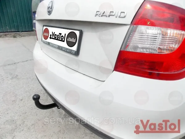 Знімний гак фаркоп на Skoda Rapid 2012-2020 (Шкода Рапід)