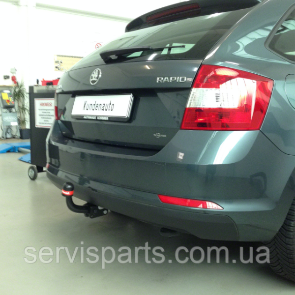 Польський фаркоп на Skoda Rapid Spaceback универсал 2012-2020 (Шкода Рапід)