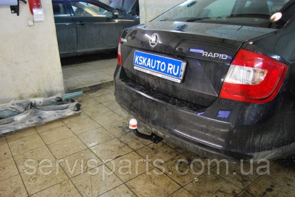Польський фаркоп на Skoda Rapid ліфтбек 2012-2020 (Шкода Рапід) - Зображення 5