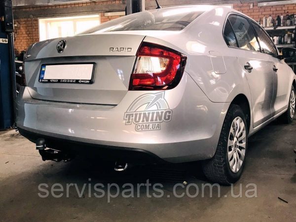 Польський фаркоп на Skoda Rapid ліфтбек 2012-2020 (Шкода Рапід) - Зображення 4
