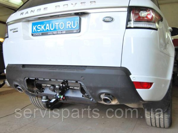 Польський фаркоп на Land Rover Range Rover Sport 2013- Швидкознімний вертикальний автомат на ключі - Зображення 5