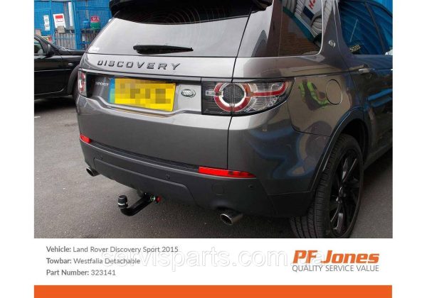 Фаркоп на Land Rover Discovery Sport 2014-2019 Швидкознімний вертикальний автомат на ключі - Зображення 5