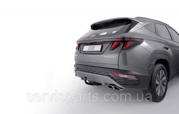 Польський фаркоп Hyundai Tucson IV 2021- (Хундай Туксон) без підрізання бампера