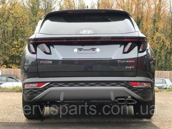Польський фаркоп Hyundai Tucson IV 2021- (Хундай Туксон) без підрізання бампера Швидкознімний вертикальний автомат на ключі - Зображення 4