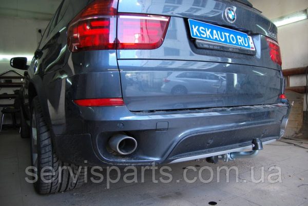 Оцинкований фаркоп на BMW X5 E70 2007-2013 (БМВ Х5) Швидкознімний автомат на ручці - Зображення 7