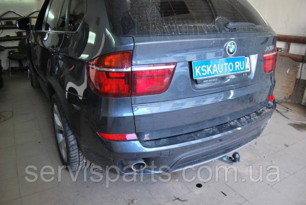 Оцинкований фаркоп на BMW X5 E70 2007-2013 (БМВ Х5) Швидкознімний автомат на ручці - Зображення 8