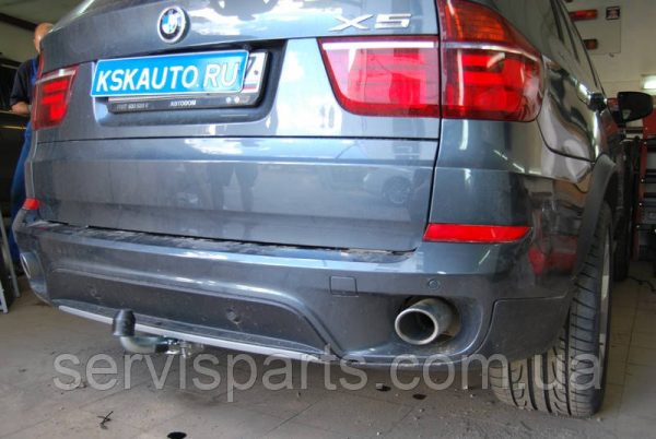 Оцинкований фаркоп на BMW X5 E70 2007-2013 (БМВ Х5) Швидкознімний автомат на ручці - Зображення 10