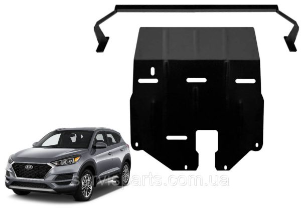 Захист двигуна Hyundai Tucson 3 TL 2015-2019 (зверху штатного пластику) - Зображення 2