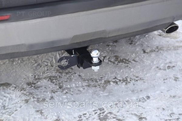 Знімний фаркоп на Toyota Rav 4 2019 — без зняття бампера Американська вставка під квадрат - Зображення 2