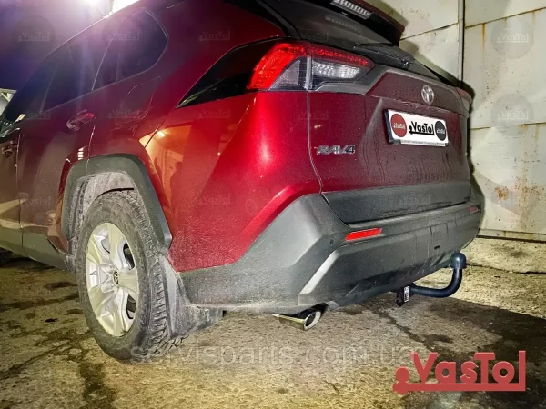 З'ємний фаркоп на Toyota Rav 4 2019 - без зняття бампера. - Зображення 2