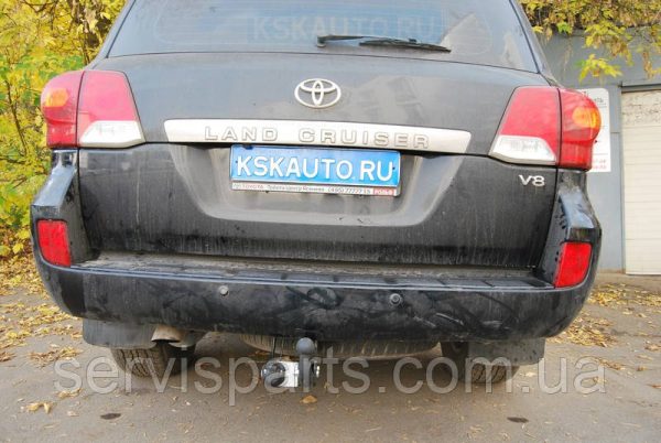 З'ємний фаркоп на Lexus LX570 Toyota Land Cruiser 200 (без балки під бампером) - Зображення 6