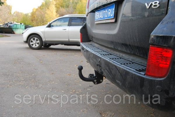 З'ємний фаркоп на Lexus LX570 Toyota Land Cruiser 200 (без балки під бампером) - Зображення 7