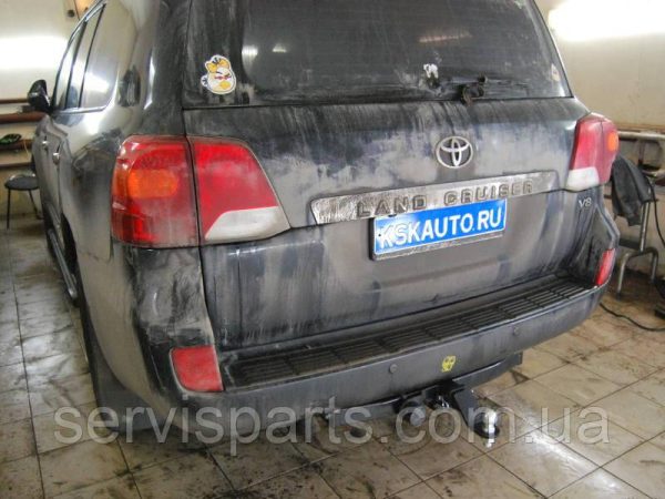 Знімний фаркоп Lexus LX570 Toyota Land Cruiser 200 (з балкою під бампером) Американська вставка під квадрат - Зображення 2