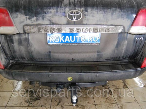 Знімний фаркоп Lexus LX570 Toyota Land Cruiser 200 (з балкою під бампером) Американська вставка під квадрат - Зображення 3