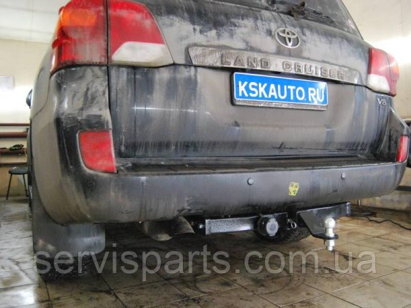 Знімний фаркоп Lexus LX570 Toyota Land Cruiser 200 (з балкою під бампером) Американська вставка під квадрат - Зображення 5