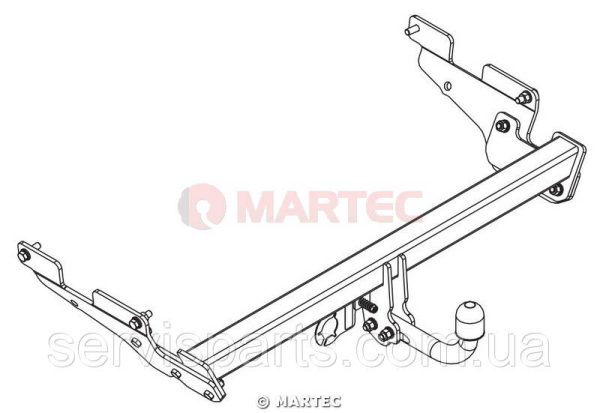 Польський фаркоп на Mazda CX5 I 2012-2017 без підрізу бампера - Зображення 8