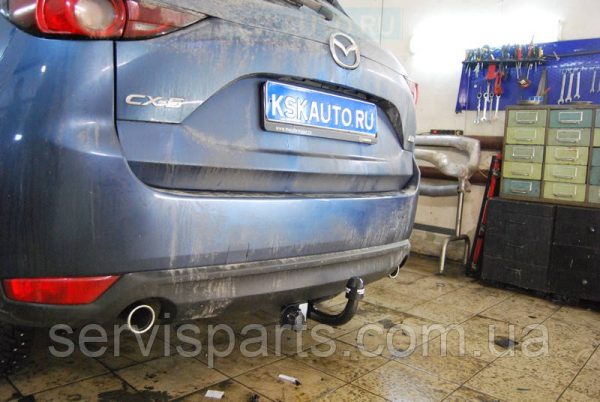 Польський фаркоп на Mazda CX5 II 2017-2022 без підрізу бампера - Зображення 5