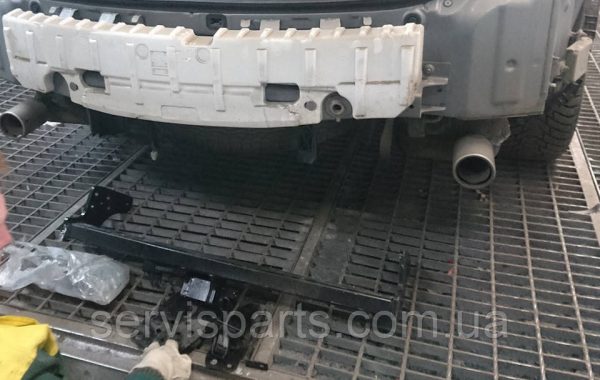 Польський фаркоп Mazda CX9 I 2006-2017 без підрізу бампера Швидкознімний вертикальний автомат на ключі - Зображення 2