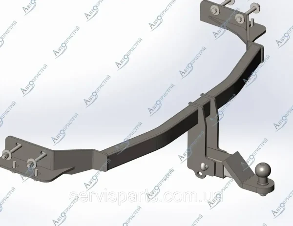 З'єднаний фаркоп на Mazda CX5 2012-2022 без підрізання бампера Американська вставка під квадрат