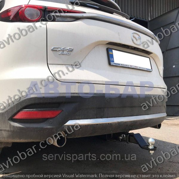 Фаркоп Mazda CX9 II 2016- (Мазда СХ9) Американська вставка під квадрат - Зображення 2