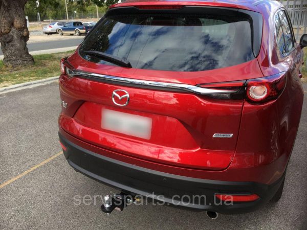 Фаркоп Mazda CX9 II 2016- (Мазда СХ9) Американська вставка під квадрат