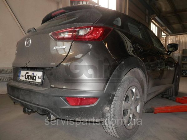 Оцинкований фаркоп Mazda CX3 2015- Швидкознімний автомат на ручці