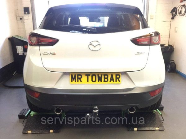 Польський фаркоп на Mazda CX3 2015- Швидкознімний вертикальний автомат на ключі - Зображення 5