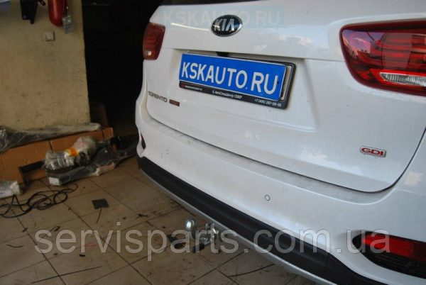Фаркоп Kia Sorento 2012-2020 (Кіа Соренто) оцинкований Швидкознімний автомат на ручці - Зображення 8