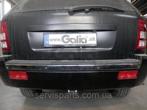 Знімний фаркоп на Jeep Grand Cherokee WK 2005-2010 (без підрізання бампера) Швидкознімний вертикальний автомат на ключі - Зображення 3