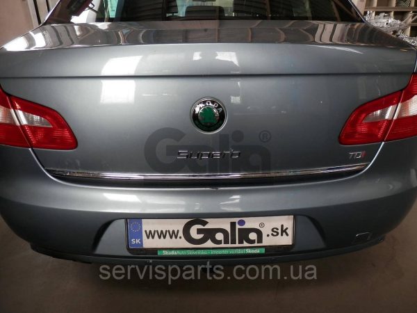 Оцинкований фаркоп на Skoda Superb II 2008-2015 (Шкода Суперб 2) Швидкознімний автомат на ручці - Зображення 2
