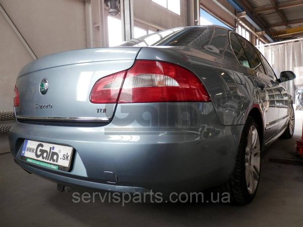 Оцинкований фаркоп на Skoda Superb II 2008-2015 (Шкода Суперб 2) Швидкознімний автомат на ручці - Зображення 3