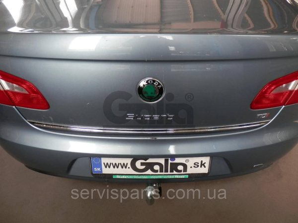 Оцинкований фаркоп на Skoda Superb II 2008-2015 (Шкода Суперб 2) Швидкознімний автомат на ручці - Зображення 5