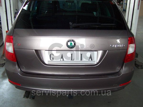 Оцинкований фаркоп на Skoda Superb II 2008-2015 (Шкода Суперб 2) Швидкознімний автомат на ручці - Зображення 8