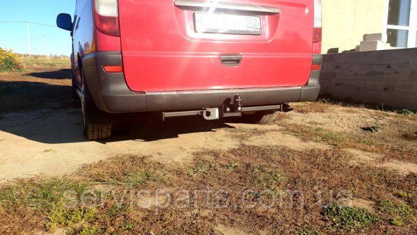 Польський фаркоп на Mercedes Vito Viano W639 2003-2014 без підрізу бампера - Зображення 4