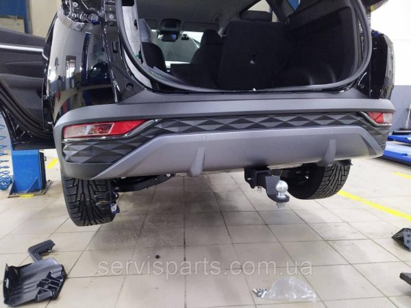 З'єднаний фаркоп Hyundai Tucson IV 2021- без підрізання бампера Американська вставка під квадрат - Зображення 2