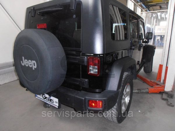Оцинкований фаркоп на Jeep Wrangler JL 2018- Швидкознімний автомат на ручці - Зображення 7