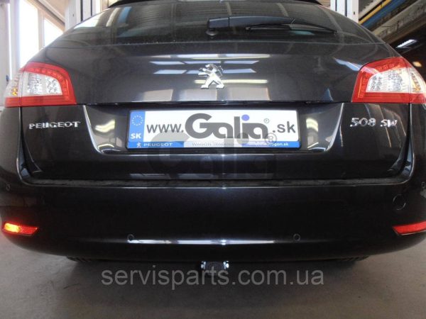 Оцинкований фаркоп на Peugeot 508 SW універсал 2011-2018 (Пежо 508) Швидкознімний автомат на ручці - Зображення 3