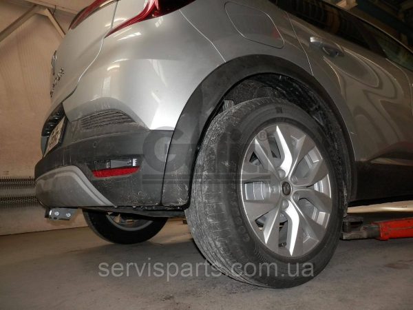 Оцинкований фаркоп на Renault Captur II 2020- (Рено Каптюр) Швидкознімний автомат на ручці