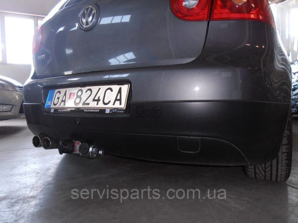 Оцинкований фаркоп на Volkswagen Golf 5, 6 хетчбек 2003-2013 Швидкознімний автомат на ручці - Зображення 2