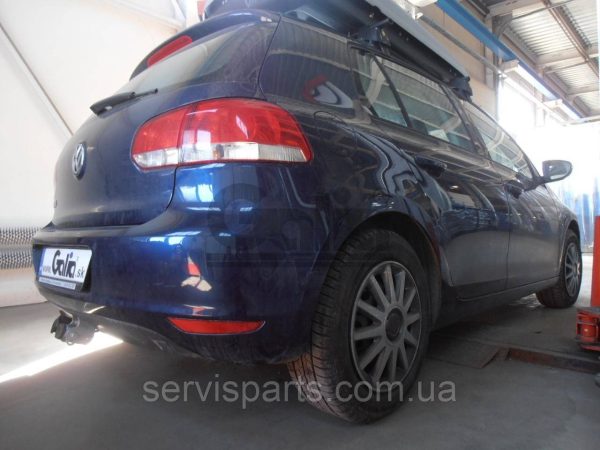 Оцинкований фаркоп на Volkswagen Golf 5, 6 хетчбек 2003-2013 Швидкознімний автомат на ручці - Зображення 5