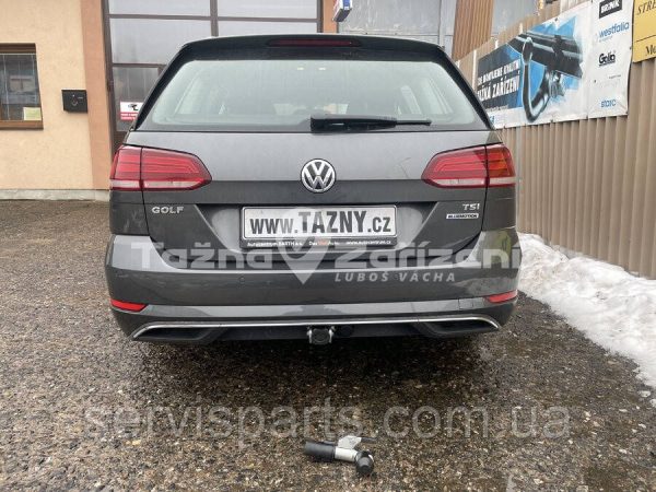 Оцинкований фаркоп на Volkswagen Golf VII SW универсал 2013 - (4WD, Alltrack також) Швидкознімний автомат на ручці - Зображення 10